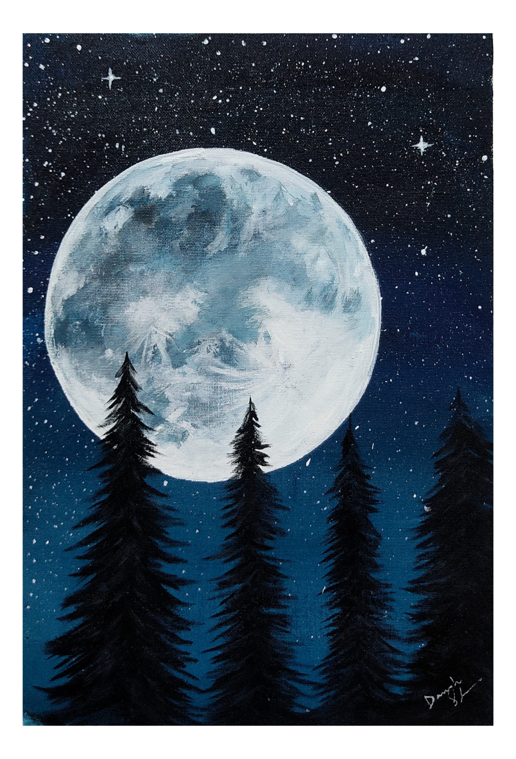 moon night paintings